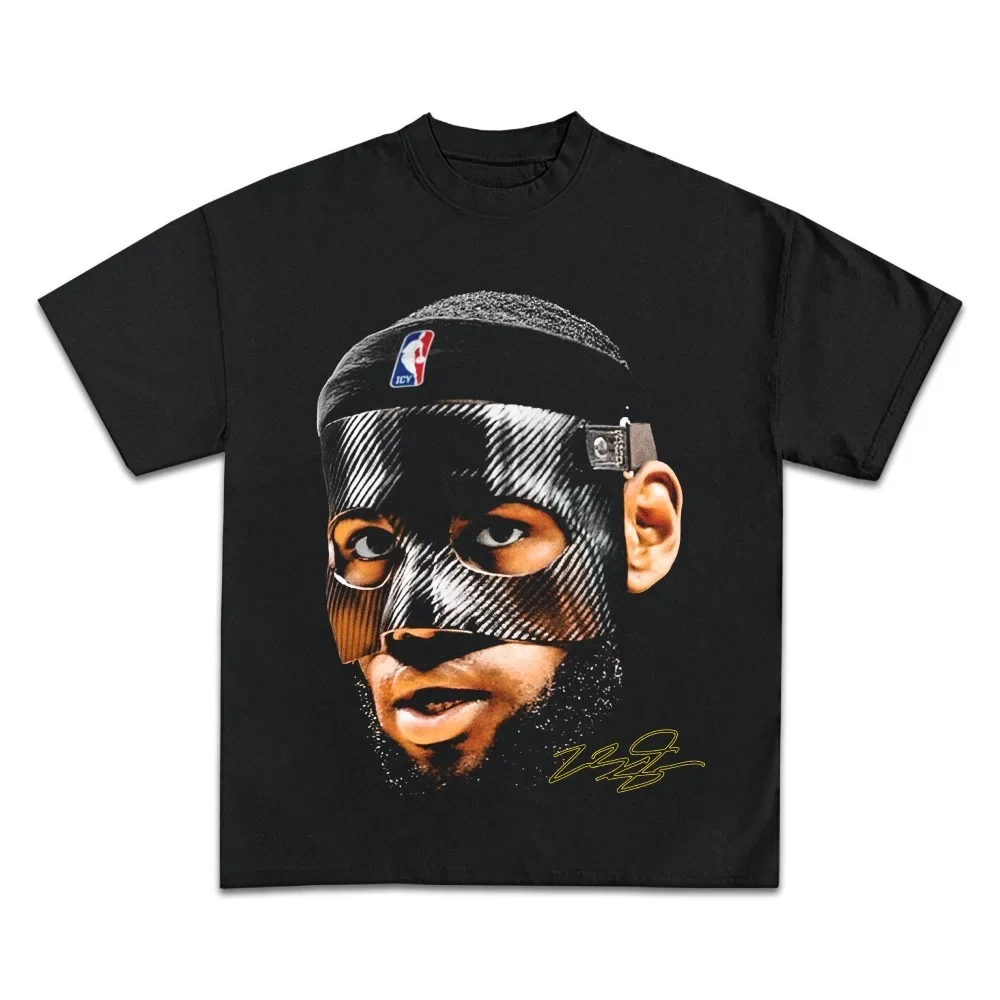 レブロン・ジェームスバスケットボールスター Tシャツ男性女性 - Streetwear Brand Tees のレビューと価格