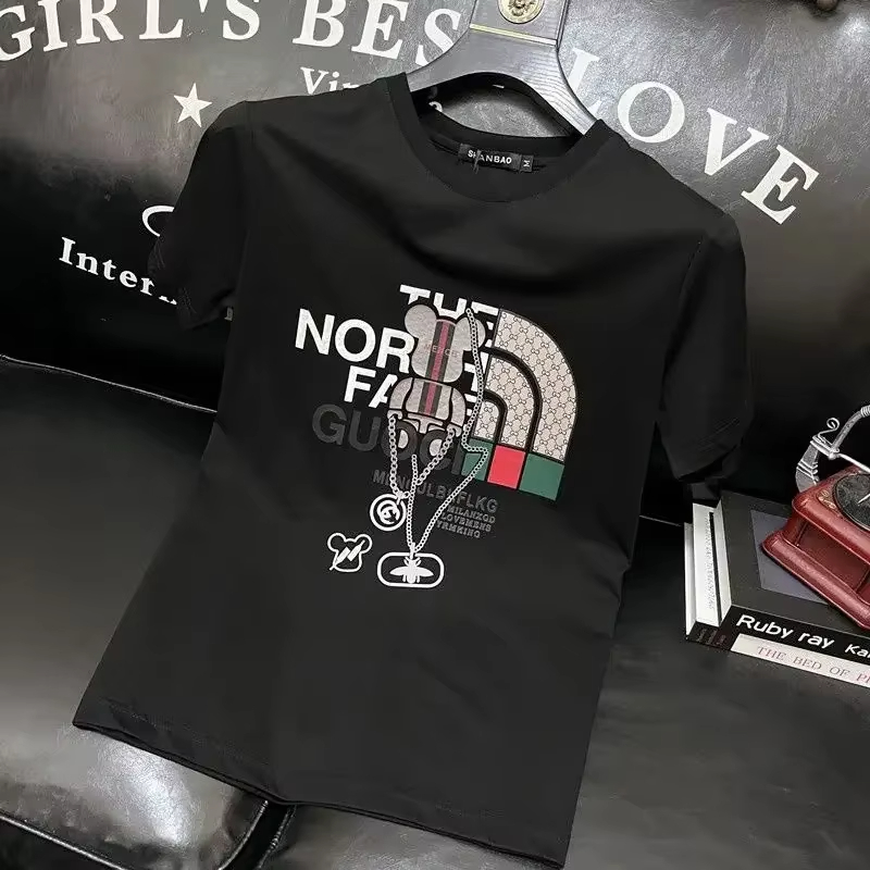 100％純綿メンズ高級ブランドレタープリントTシャツ、半袖T - Streetwear Brand Clothing のレビューと価格