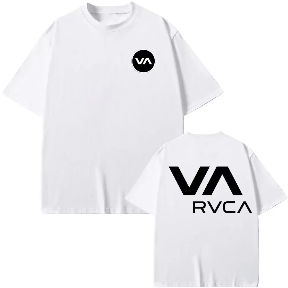 RVCA Tシャツ黒 Tシャツ夏の綿 Tシャツ夏半袖ファッシ - Streetwear Brand Clothing のレビューと価格
